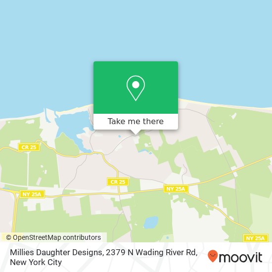 Mapa de Millies Daughter Designs, 2379 N Wading River Rd