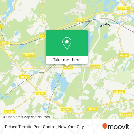 Mapa de Delsea Termite Pest Control, 505 US Highway 46
