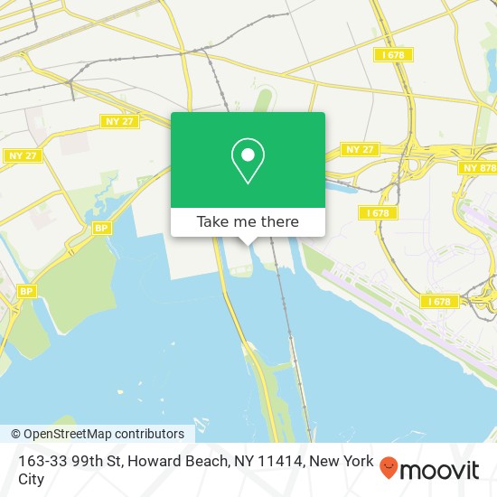 Mapa de 163-33 99th St, Howard Beach, NY 11414