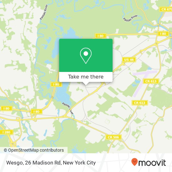 Wesgo, 26 Madison Rd map