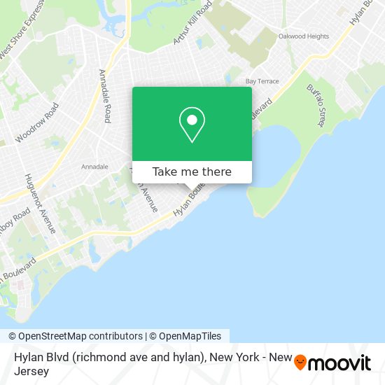 Hylan Blvd (richmond ave and hylan) map