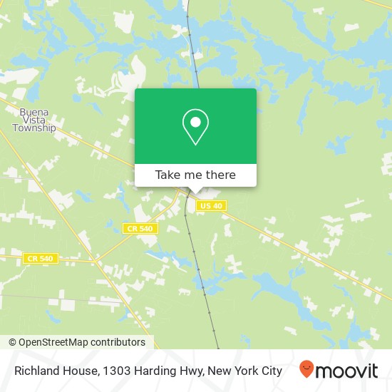 Mapa de Richland House, 1303 Harding Hwy