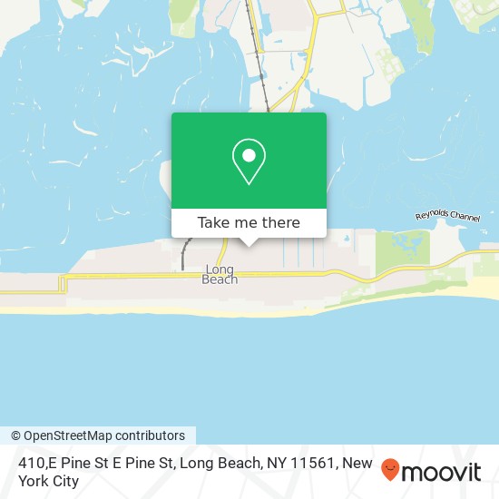 Mapa de 410,E Pine St E Pine St, Long Beach, NY 11561