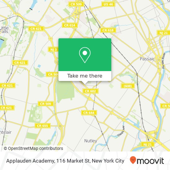 Mapa de Applauden Academy, 116 Market St