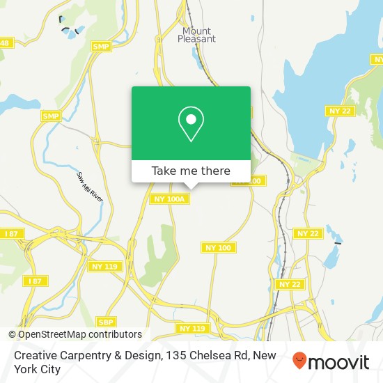 Mapa de Creative Carpentry & Design, 135 Chelsea Rd