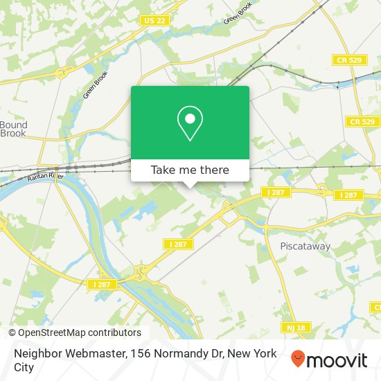 Neighbor Webmaster, 156 Normandy Dr map