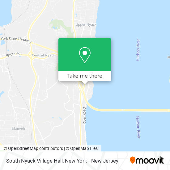 Mapa de South Nyack Village Hall