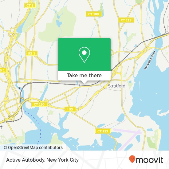 Mapa de Active Autobody, 134 Seymour St