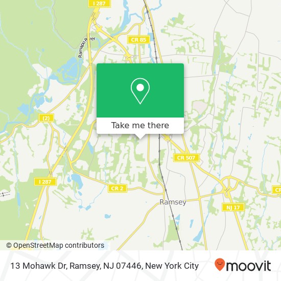 13 Mohawk Dr, Ramsey, NJ 07446 map