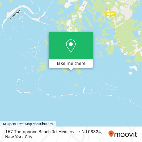 167 Thompsons Beach Rd, Heislerville, NJ 08324 map