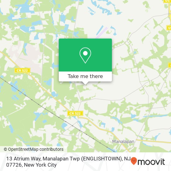 13 Atrium Way, Manalapan Twp (ENGLISHTOWN), NJ 07726 map