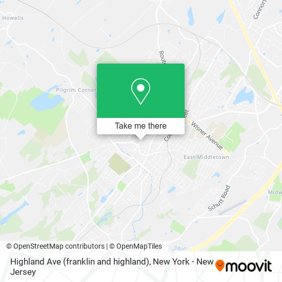 Mapa de Highland Ave (franklin and highland)