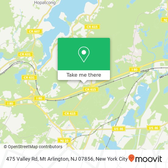 475 Valley Rd, Mt Arlington, NJ 07856 map
