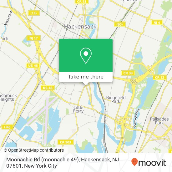 Moonachie Rd (moonachie 49), Hackensack, NJ 07601 map