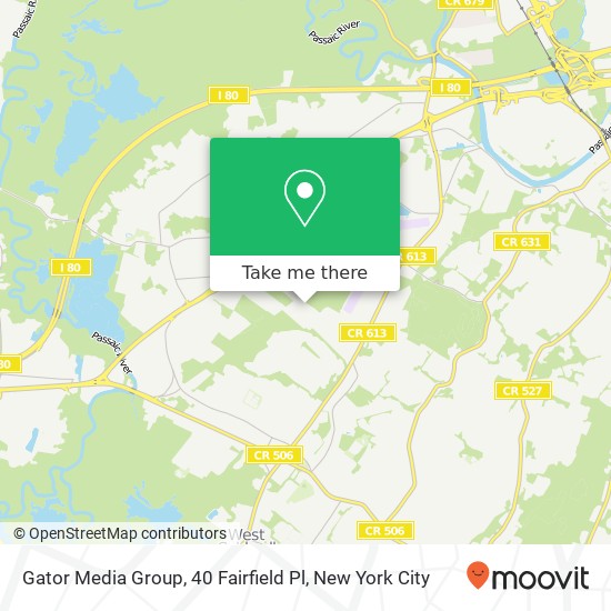 Mapa de Gator Media Group, 40 Fairfield Pl