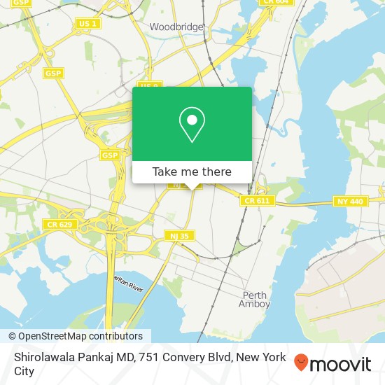 Shirolawala Pankaj MD, 751 Convery Blvd map