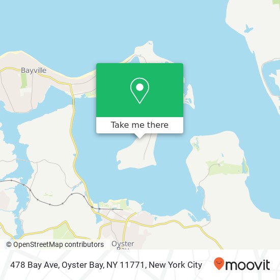 478 Bay Ave, Oyster Bay, NY 11771 map