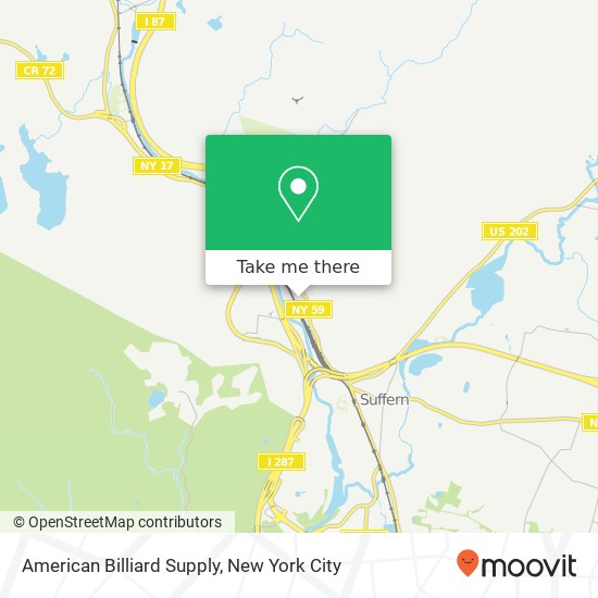 Mapa de American Billiard Supply