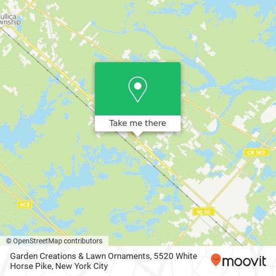 Mapa de Garden Creations & Lawn Ornaments, 5520 White Horse Pike