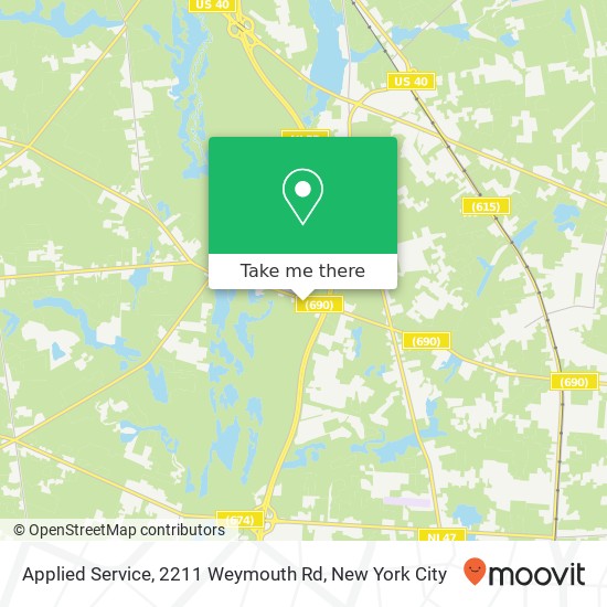 Applied Service, 2211 Weymouth Rd map