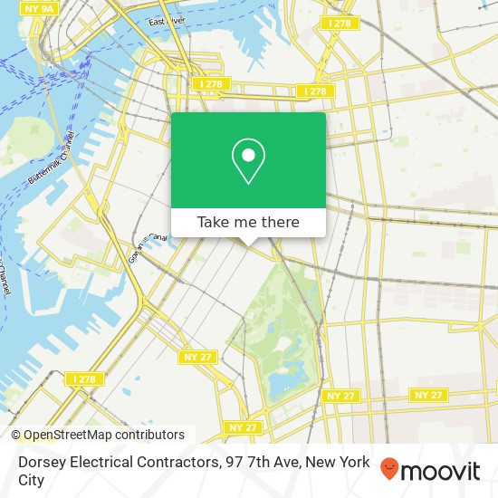 Mapa de Dorsey Electrical Contractors, 97 7th Ave