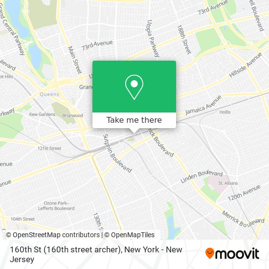 Mapa de 160th St (160th street archer)
