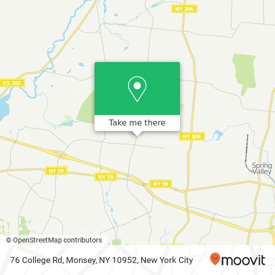 76 College Rd, Monsey, NY 10952 map