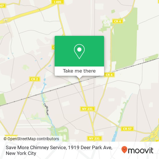 Mapa de Save More Chimney Service, 1919 Deer Park Ave