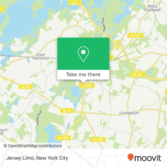Jersey Limo map