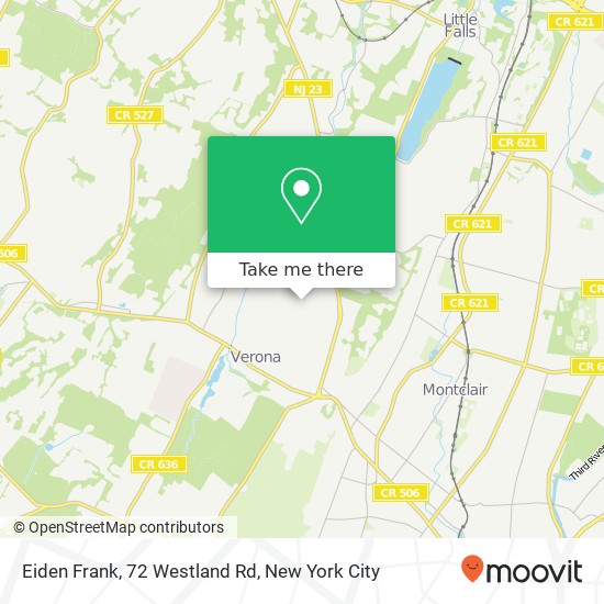 Eiden Frank, 72 Westland Rd map