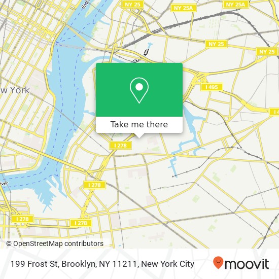 199 Frost St, Brooklyn, NY 11211 map
