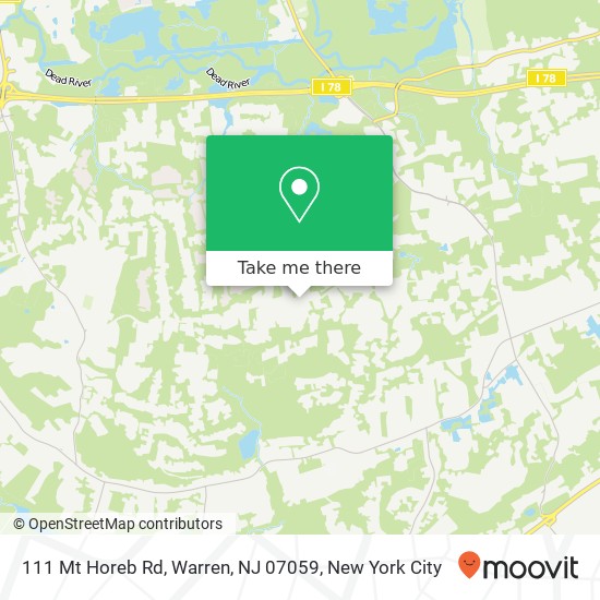 111 Mt Horeb Rd, Warren, NJ 07059 map