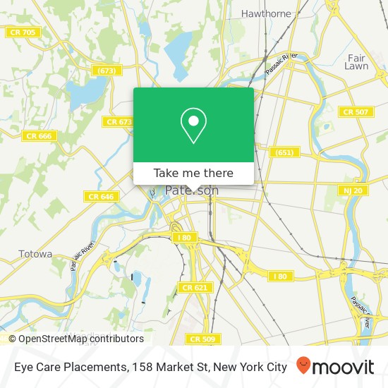 Eye Care Placements, 158 Market St map