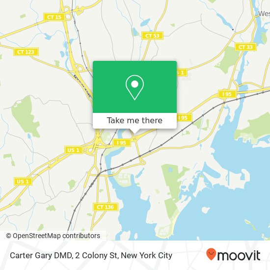 Carter Gary DMD, 2 Colony St map