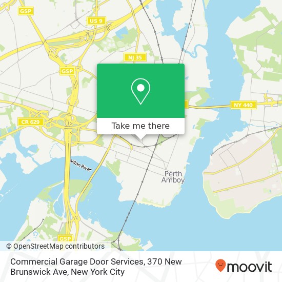 Commercial Garage Door Services, 370 New Brunswick Ave map