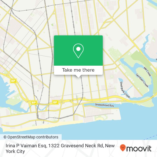 Irina P Vaiman Esq, 1322 Gravesend Neck Rd map