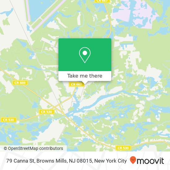 79 Canna St, Browns Mills, NJ 08015 map