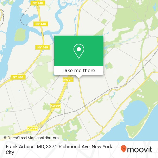 Mapa de Frank Arbucci MD, 3371 Richmond Ave