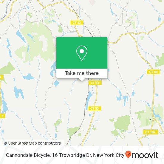 Mapa de Cannondale Bicycle, 16 Trowbridge Dr