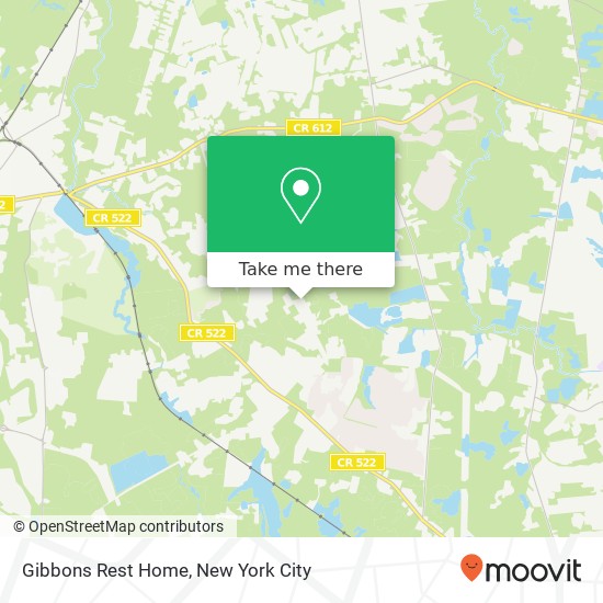 Gibbons Rest Home map