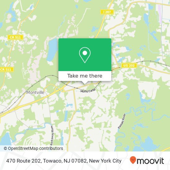 Mapa de 470 Route 202, Towaco, NJ 07082