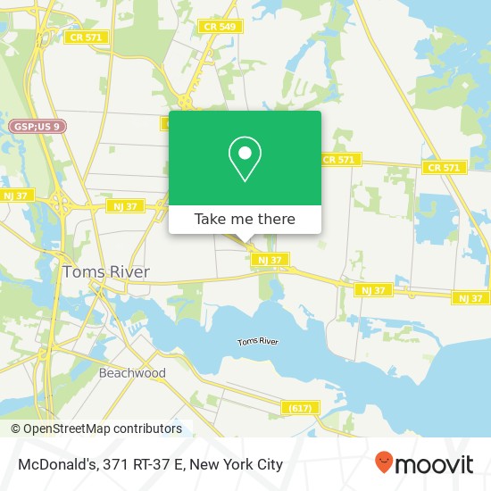 McDonald's, 371 RT-37 E map