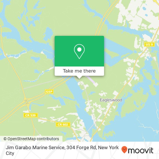 Jim Garabo Marine Service, 304 Forge Rd map