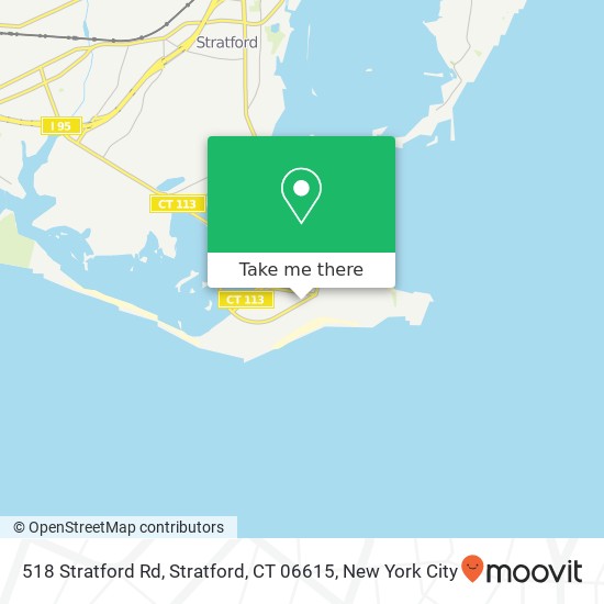 Mapa de 518 Stratford Rd, Stratford, CT 06615