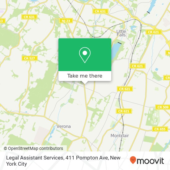 Legal Assistant Services, 411 Pompton Ave map