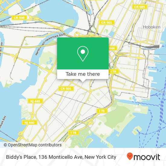 Biddy's Place, 136 Monticello Ave map
