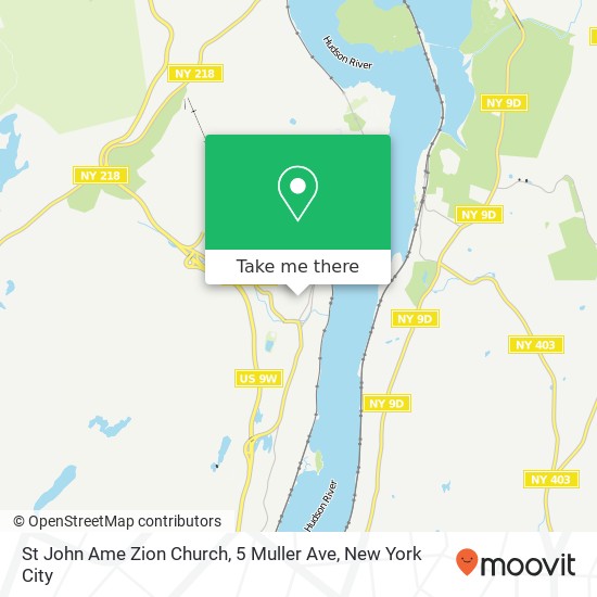 Mapa de St John Ame Zion Church, 5 Muller Ave