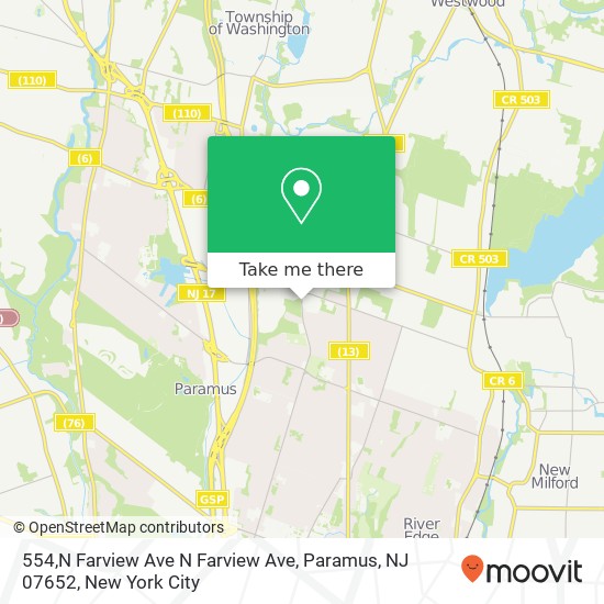 554,N Farview Ave N Farview Ave, Paramus, NJ 07652 map