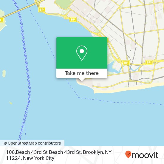 108,Beach 43rd St Beach 43rd St, Brooklyn, NY 11224 map