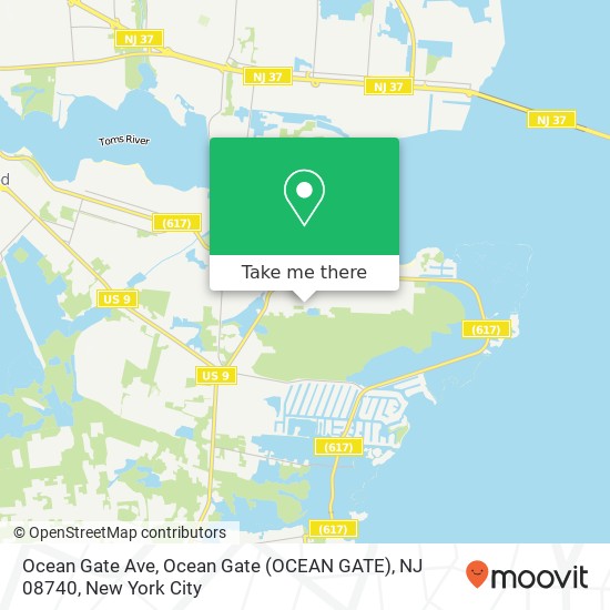 Ocean Gate Ave, Ocean Gate (OCEAN GATE), NJ 08740 map